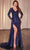 Cinderella Divine CDS506 - Mermaid Long Sleeve Evening Gown Evening Dresses