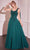 Cinderella Divine CDS509 - A-Line Chiffon Evening Gown Mother of the Bride Dresses 2 / Emerald