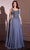 Cinderella Divine CDS509 - A-Line Chiffon Evening Gown Mother of the Bride Dresses 2 / Smoky Blue