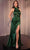 Cinderella Divine CH031 - Halter Satin Formal Gowns Formal Gowns XXS / Deep Emerald