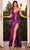 Cinderella Divine CH051 - Strapless Featuring Corset Bodice Prom Dress Prom Dresses XS / Magenta