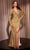 Cinderella Divine CH054 - Surplice V-Neck Long Sleeve Prom Gown Mother of the Bride Dresses