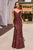 Cinderella Divine CH066 - Sleeveless Sequin Embellished Prom Gown Prom Dresses XXS / Burgundy