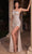 Cinderella Divine CH077 - Sequin Gown with One Shoulder Design Pageant Dresses XS / Platinum