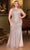 Cinderella Divine CH077C - One-Shoulder Sequin Embellished Prom Dress Prom Dresses 2X / Platinum