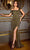 Cinderella Divine CH110 - One Shoulder Sequin-Embellished Sheath Gown Evening Dresses XXS / Olive