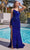 Cinderella Divine CH111 - Long One-Shoulder Sequin Prom Gown Prom Dresses XXS / Royal