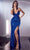 Cinderella Divine CH115 - Sequin Gown with Lace-Up Back Detail Evening Dresses XXS / Royal