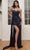 Cinderella Divine CH123 - Draped Sash Sweetheart Gown Evening Dresses