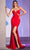 Cinderella Divine CH131 - V-Neck Illusion Cutouts Evening Dress Prom Dresses XXS / Red-