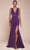 Cinderella Divine CH395 - V-Neck Empire Waist Prom Gown Prom Dresses XS / Eggplant