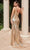 Cinderella Divine CK937 - One-Shoulder Gown Adorned with Sequins Evening Dresses