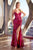 Cinderella Divine CM334 - Sheath Dress with Beaded Embellishments Evening Dresses 2 / Magenta