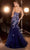 Cinderella Divine CM340 - Sweetheart Neckline Floral Motif Prom Gown Prom Dresses