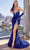 Cinderella Divine CP639 - Crystal Beaded Sheath Gown Pageant Dresses 2 / Royal