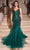 Cinderella Divine CR874 - V-Neck Beaded Mermaid Prom Dress Prom Dresses