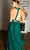 Cinderella Divine CV01 - Ruched V-Neck Evening Gown Evening Dresses