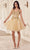 Cinderella Divine CY019 - Appliqué Corset Style Cocktail Dress Cocktail Dresses XXS / Champagne