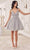 Cinderella Divine CY022 - Glitter Embellished Tulle Cocktail Dress Cocktail Dresses XXS / Silver