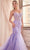 Cinderella Divine D145 - Floral Embellished Trumpet Dress Prom Dresses