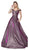 Cinderella Divine - Glitter Off-Shoulder Ballgown CB0036 CCSALE 14 / Purple