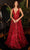 Cinderella Divine J838 - Embellished A-Line Prom Dress Prom Dresses 2 / Burgundy