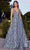 Cinderella Divine J838 - Embellished A-Line Prom Dress Prom Dresses 2 / Smoky Blue