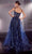 Cinderella Divine J840 - Glitter Prom Gown with Square Neckline Prom Dresses