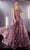 Cinderella Divine J840 - Glitter Prom Gown with Square Neckline Prom Dresses 4 / Mauve