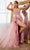 Cinderella Divine J847 - Glitter V-Neck Prom Dress Prom Dresses 2 / Rose