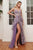 Cinderella Divine J847 - Glitter V-Neck Prom Dress Prom Dresses