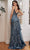 Cinderella Divine J847 - Glitter V-Neck Prom Dress Prom Dresses