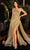 Cinderella Divine J851 - Classic Glitter Gown with Overskirt Prom Dresses 4 / Olive