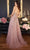 Cinderella Divine J852 - Glitter Print Sweetheart Prom Dress Prom Dresses 2 / Dusty Rose