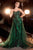 Cinderella Divine J858 - Off-Shoulder Sheath Dress with Embroidery Evening Dresses 2 / Emerald