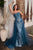 Cinderella Divine J858 - Off-Shoulder Sheath Dress with Embroidery Evening Dresses 2 / Lapis Blue