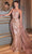 Cinderella Divine J858 - Off-Shoulder Sheath Dress with Embroidery Evening Dresses 2 / Rose Gold