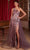 Cinderella Divine J869 - Glittery Asymmetric Sequin Gown Prom Dresses 2 / Dusty Lavender