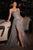 Cinderella Divine J872 - Strapless Scoop Neck Prom Gown Prom Dresses 2 / Smoky Blue