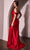 Cinderella Divine J877 - Fitted Satin Long Gown Prom Dresses