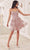 Cinderella Divine KV1090 - Tiered A-Line Silhouette Cocktail Dress Cocktail Dresses XXS / Dusty Rose