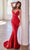 Cinderella Divine KV1094 - Mermaid Gown with Deep V-Neckline Prom Dresses 2 / Red