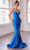 Cinderella Divine KV1094 - Mermaid Gown with Deep V-Neckline Prom Dresses 2 / Royal