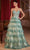 Cinderella Divine KV1108 - A-Line with Embroidered Tiered Skirt Prom Dress Prom Dresses 2 / Sage