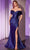 Cinderella Divine KV1115 - Foldover Mermaid Long Gown Prom Dresses 0 / Navy