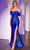 Cinderella Divine KV1115 - Foldover Mermaid Long Gown Prom Dresses 0 / Royal