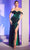 Cinderella Divine OC011 - Sweetheart Basque Evening Gown Prom Dresses 4 / Emerald-