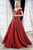 Cinderella Divine - Off-Shoulder Sparkly Glitter Evening Gown CB050SC - 1 pc Emerald In Size 6 Available CCSALE 20 / Red