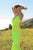 Cinderella Divine SE016 - Long Satin Dress with Open Back Evening Dresses XXS / Neon Green