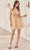 Cinderella Divine SF047 - Jeweled Detail Tulle Cocktail Dress Cocktail Dresses XXS / Champagne